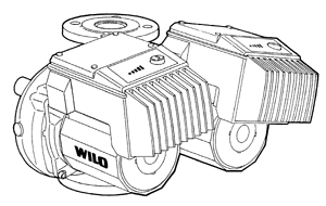 Bild 43: Doppelpumpe TOP-ED; zwei Motorköpfe in einem Pumpengehäuse arbeiten wahlweise im Reserve- oder im Additionsbetrieb.