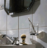 Einfach ästhetisch: Das Zusammenspiel von wasserführenden Armaturen und den Accessoires.