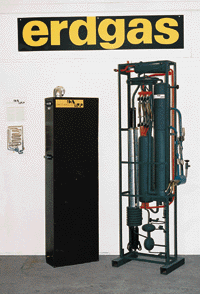 Bild 2: Die DAWP mit 3,6 kW Leistung, das Gehäuse steht in der linken Bildhälfte.