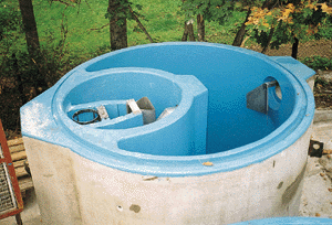 Bild 2: Benzin-/ Koaleszenzabscheideranlage Nenngröße 6 mit integriertem Schlammfang (2500 l Inhalt).