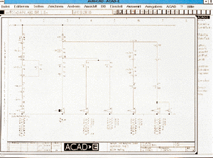 Mit ACAD-E von Mensch und Maschine verfügt der Anwender über eine komplette "ADS-Applikation" in AutoCAD. Durch Online-Kontrollen werden Fehler schon beim Entwerfen der Pläne verhindert. Alle Operationen wie Querverweise, Potentialquerverweise, Betriebsmittelkennzeichnungen oder Klemmennummerierung werden online erzeugt.