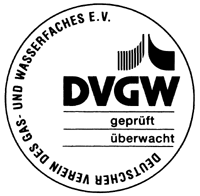 Bild 8: Allgemeine Verwendung für Erzeugnisse mit DIN-DVGW- oder mit DVGW-Prüfzeichen.