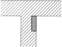 Bild 12: Einbau in Zwischenwänden: - bevorzugt in nichttragenden Wänden (bei tragenden Wänden Statik beachten), - in Styroporbausteinen, - in Zwischenräumen von Holzständerwerk.