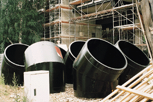Segmentbogen DN 1500 für erdverlegte Lüftungsleitung.