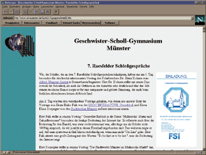 Homepage der Computer-AG.