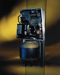 Bild 4: Gas-Brennwertkessel GB112W - In der Baugröße 24/W moduliert der Brenner zwischen 21,4 kW und 6,4 kW (Heizkurve 75/60 °C).