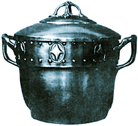 Meisterstück Herbert Strobel - Bowlentopf aus Kupfer getrieben.