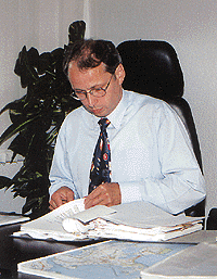 Basisarbeit in Crivitz, durch Geschäftsführer Hans Müller.