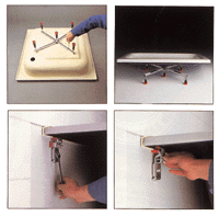 Schallgeprüftes Wannenbefestigungsset (Bild: Mepa)