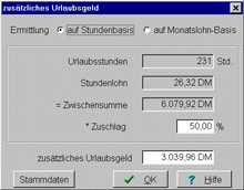 Bild 4: Zusätzliches Urlaubsgeld