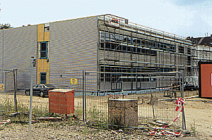 Noch Baustelle: doch schon bald sollen hier 1000 Lehrlinge überbetrieblich ausgebildet werden.