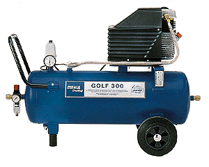 Bild 2: Kolbenkompressor zum Aufbringen von ölfreier Druckluft.