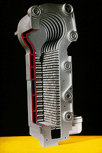 Der thermodynamisch optimierte Aluminium-Silizium-Gußwärmetauscher in Verbindung mit dem MODULA ermöglicht einen hohen Wirkungsgrad von bis zu 110%.