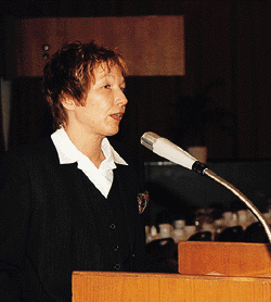 Regina Müller benannte die Unfallverhütungsvorschriften für den SHK-Bereich und stellte die Grundzüge des geplanten Prüfbogens des Fachverbandes vor.
