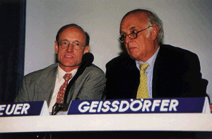 Links Dr. Werner Spickenheuer, Dr. Hans Georg Geißdörfer.