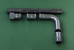 Bild 1: Komponenten aus Mannesmann Pressfitting-System/Sanitär.