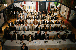 "Volles Haus" beim 23. Deutschen Kupferschmiedetag im Europäischen Klempner- und Kupferschmiedemuseum in Karlstadt am Main.