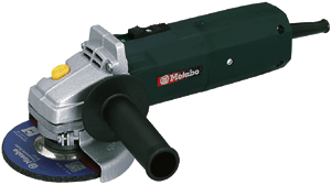 Bild 3: Winkelschleifer EW E 11 125 S-Signal Quick, 1100 Watt, Schleifscheibendurchmesser 125 mm, Lastdrehzahl 10000 Umdrehungen pro Minute durch elektronische Drehzahlkonstanthaltung, Wicklungstemperaturüberwachung gegen Durchbrennen des Motors, "Quick" Schleifscheibenschnellwechsel ohne Schlüssel, S-automatic Sicherheitskupplung.