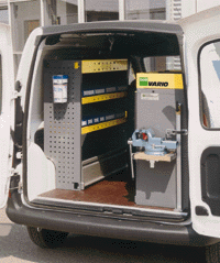 Heckansicht des Renault Kangoo. Foto: Wilhelm Bott, Gaildorf.