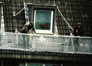 Dachfanggerüst.