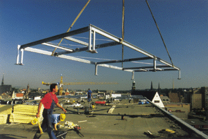 Bild 4: Vorgefertigtes Element der Unterkonstruktion (Foto Thomas Freitag).