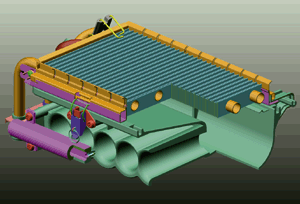 Bild 5: ThermoStar-Lamellenbrenner. (Quelle: Bosch Thermotechnik/ Junkers)