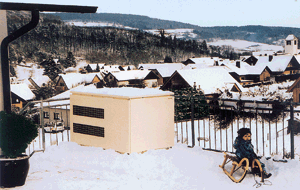 Heizung und Warmwasserbereitung auch bei -18°C.
