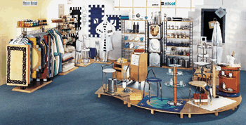 Beispiel für das Shop-System, hier reichen 18 m2.