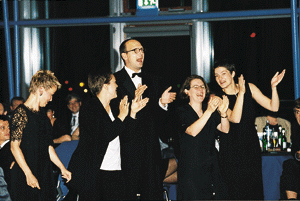 Applaus für die Darbietungen auf dem Festball.