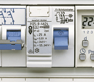 Dieser FI-Automat kann zentral in der Unterverteilung plaziert sein oder