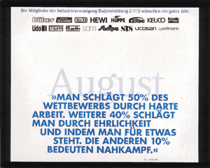 Erfolgsmotto: Diese Devise ist auch oder gerade dann zu empfehlen, wenn es gilt, "Baumarkt & Co." Paroli zu bieten.