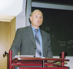 Frank Lehmann, Geschäftsführer der ELG Klempner und Heizungstechnik Servicegesellschaft mbH, Leipzig sprach über Facility Management als Vernetzung mittelständischer Handwerksbetriebe.