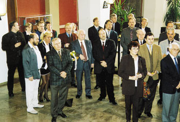 Beim Fest- empfang in der Hildesheimer Rathaushalle.