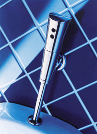 Mit der Urinalspülarmatur "Protronic" lassen sich bestehende Druckspüler ohne Stemm-, Schlitz- oder Elektroarbeiten auf moderne Urinalelektronik umrüsten.
