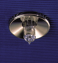 Bild 5: Lichtpunkt mit frei strahlender Niedervolt-Halogenlampe.