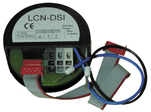 Bild 6: Unterchiedliche Module, wie das DSI-Modul zur Ansteuerung digitaler elektronischer Vorschaltgeräte, beweisen die Vielseitigkeit einer LCN-Installation (Foto: Issendorff Mikroelektronik).