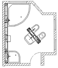 Kreativbad mit GIS Variante 1