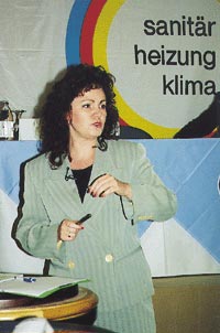 Martina Koepp präsentierte Fakten in puncto Betriebsübergabe, Insolvenzordnung und Pauschalvertrag.
