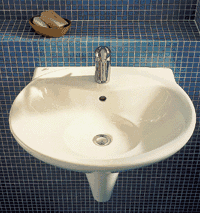 Markant: Das Becken im Becken der Serie "Avance" von Ideal Standard.