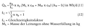 Zentrale Warmwasserversorgung im Einfamilienhaus