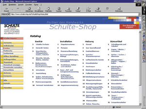 Wie im gedruckten Katalog: Die Auswahl der Artikel.