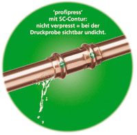 Undichte Pressfittings für mehr Sicherheit