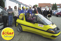 Elektroauto für wirkungsvolles "Solar - na klar!"-Marketing