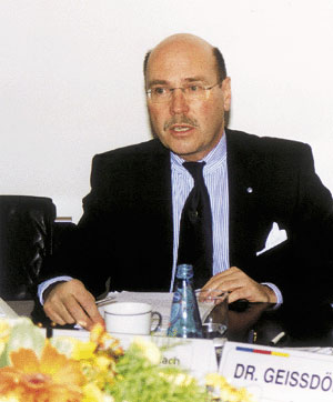 Michael von Bock und Polach, ZVSHK, sieht in der derzeitigen konjunkturellen Entwicklung rezessive Tendenzen.