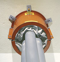 R 90/R 120 Rohrabschottung: Abschottung von Rohrbündeln.