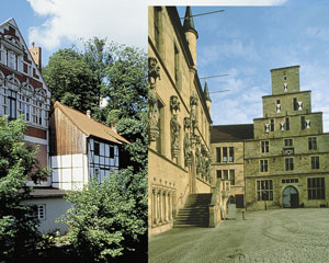 Osnabrück bietet ein vielseitiges Erlebnisangebot. Besonders reizvoll ist die Altstadt mit ihren historischen Bauten und Fachwerkhäusern.