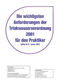 "Die wichtigsten Anforderungen der TVO 2001 für den Praktiker". Zu beziehen: Förderungsgesellschaft für Haustechnik, Lindenstraße 87, 40233 Düsseldorf, Fax: 0211/6906599.