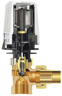 Bild 1: Schnitt durch ein Thermostatventil.