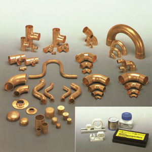 Systemfittings aus Edelstahl.