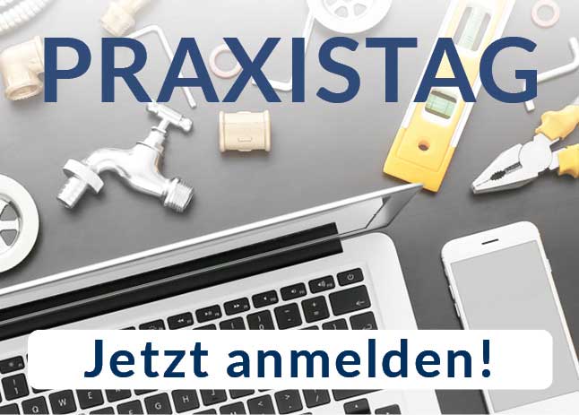 raxistag findet am 3. März 2021 virtuell per GotoWebinar von 9:15 bis ca. 16:15 Uhr statt. Er richtet sich an SHK-Unternehmer*innen sowie an leitende Angestellte. Die Teilnahme ist kostenlos. Bild: FV SHK NRW